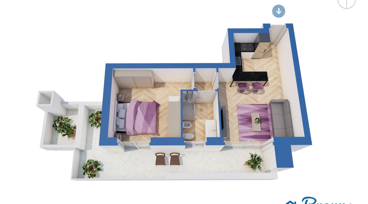 3D Nuovo appartamento Cernobbio 2_3D