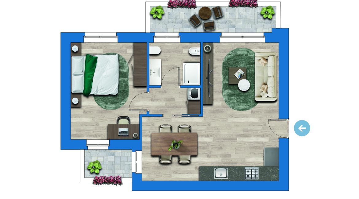 Nuovi appartamenti Cernobbio planimetria 2D 9 c